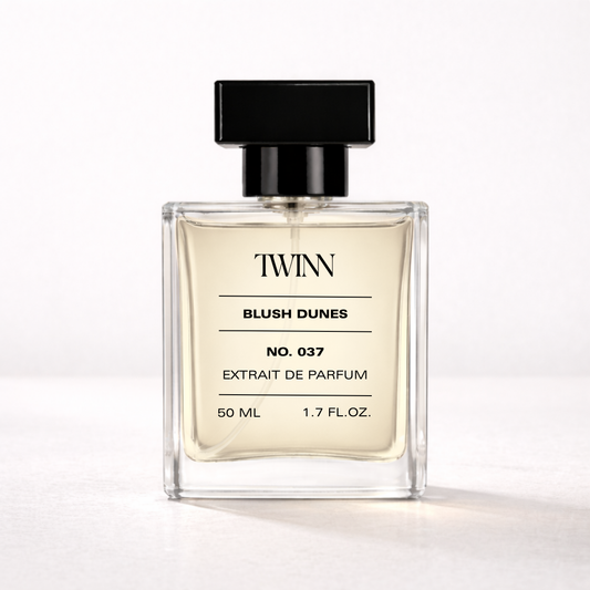 Blush Dunes fragrance bottle - Les Sables Roses inspired luxury perfume by TWINN Scents